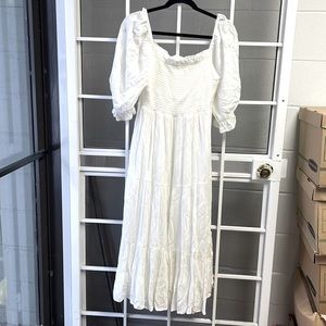 Oak and Fort white dress size large